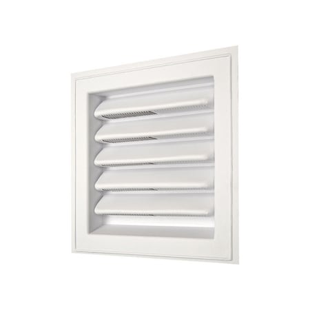 Gaf Master Flow 12 in. W X 12 in. L White Plastic Wall Louver SL12X12